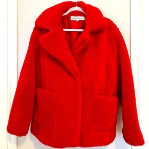 Red Sebby Collection teddy jacket never worn